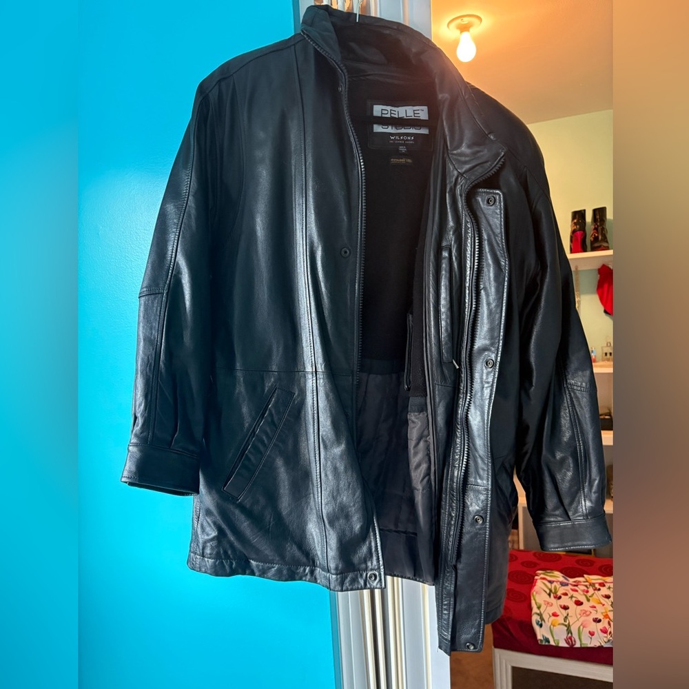 Pelle Men’s Black Leather Jacket